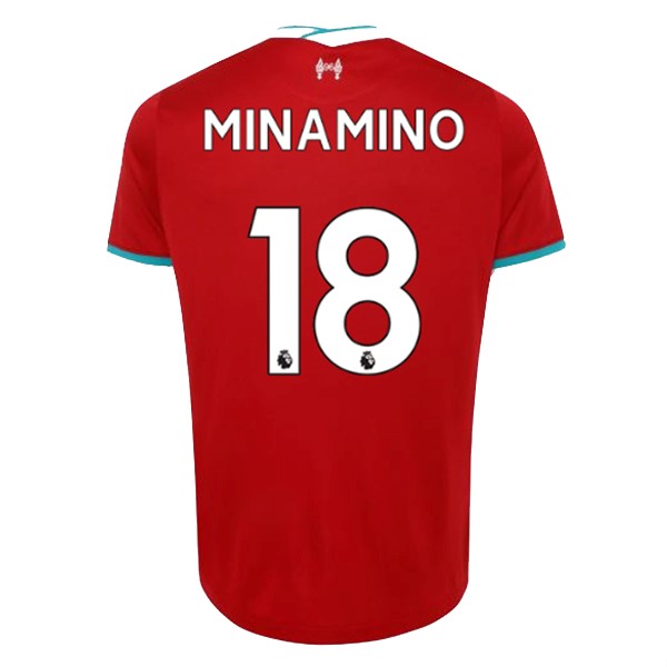 Camiseta Liverpool NO.18 Minamino 1ª 2020-2021 Rojo